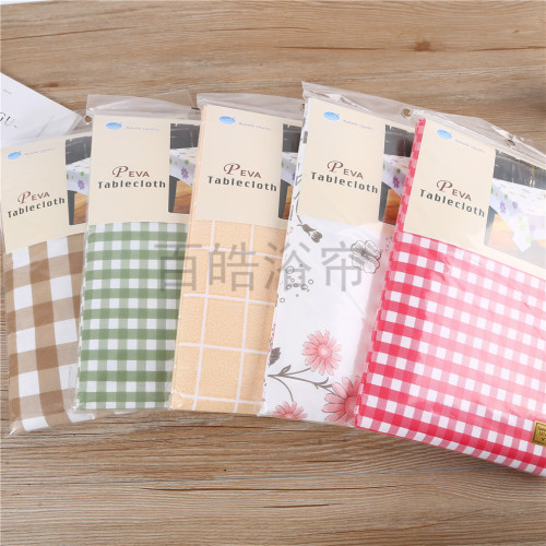 [Baihao] Oil-Proof Tablecloth Waterproof Disposable Table Cloth PEVA Tablecloth Home Tablecloth