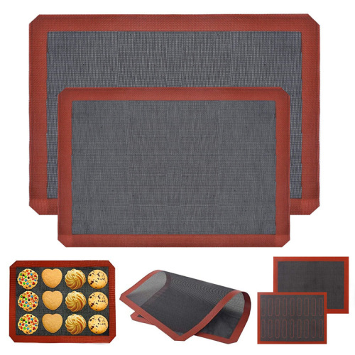 silicone breathable silicone baking mat glass fiber platinum silicone mat non-stick baking mat bread baking mat grid