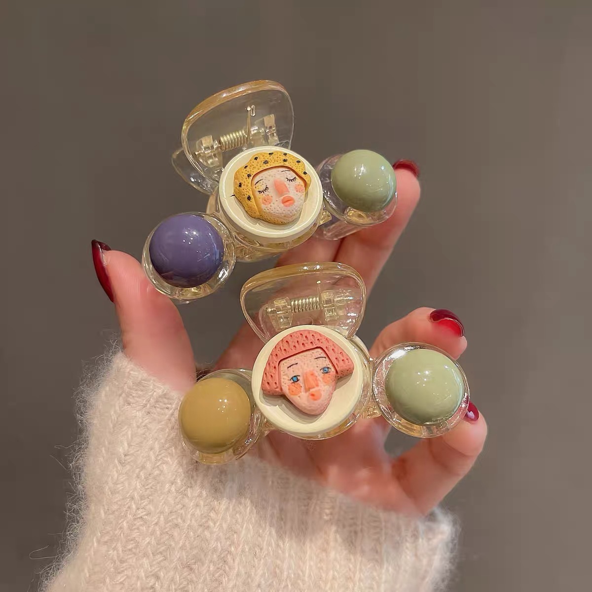 Bang Clip Hair Clip Medium-Sized Hair Claw Small Hair Volume...