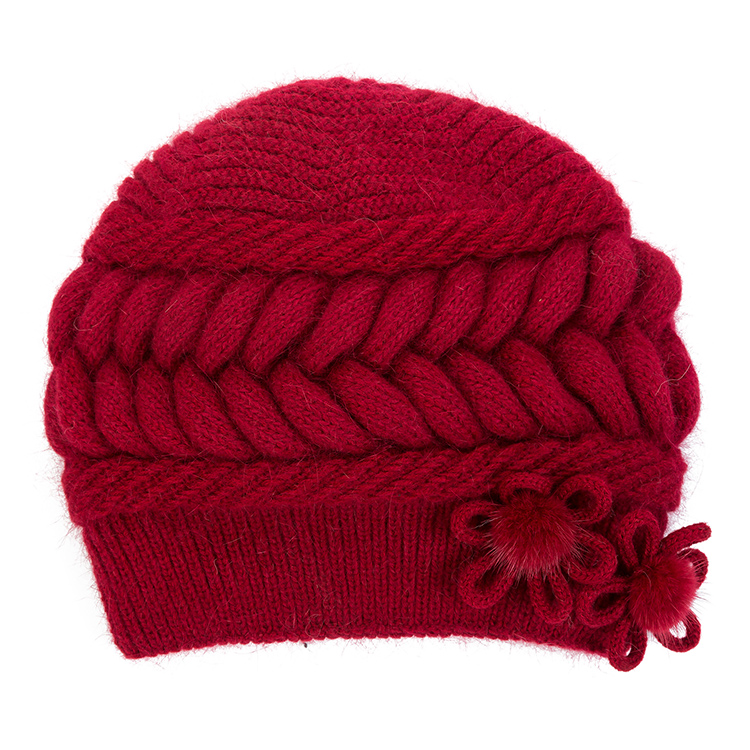China Wholesale Ladies Elasticity Twist Design Wire Cap Bean