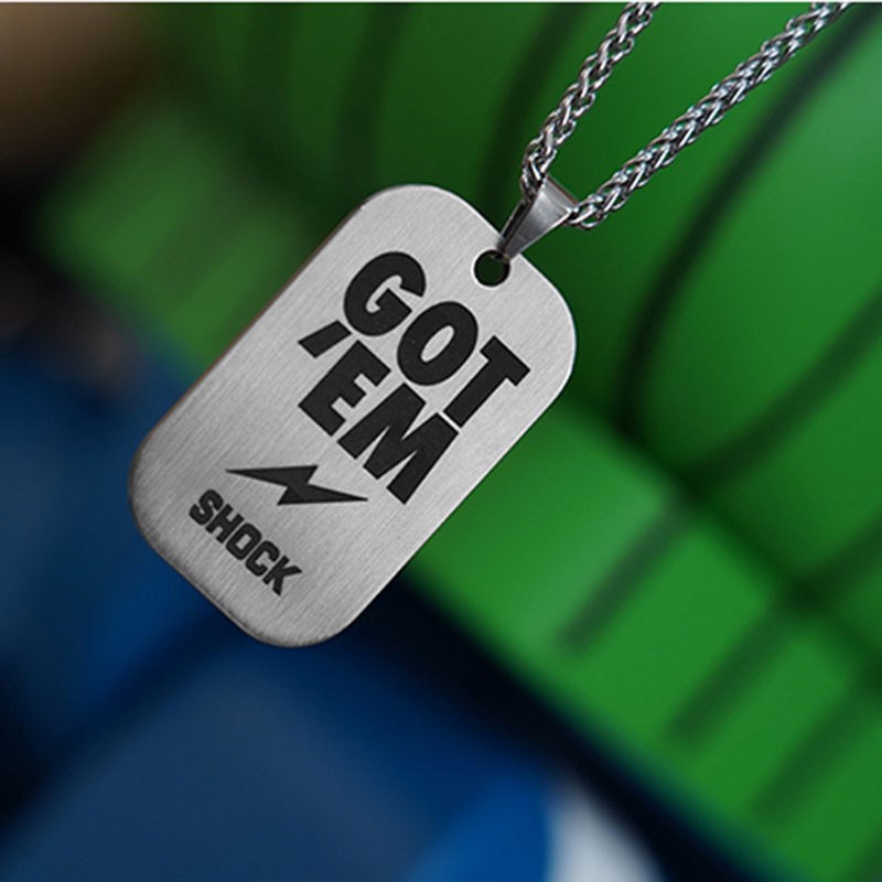 European and American Gotem Titanium Steel Dog Tag Men's Hip...