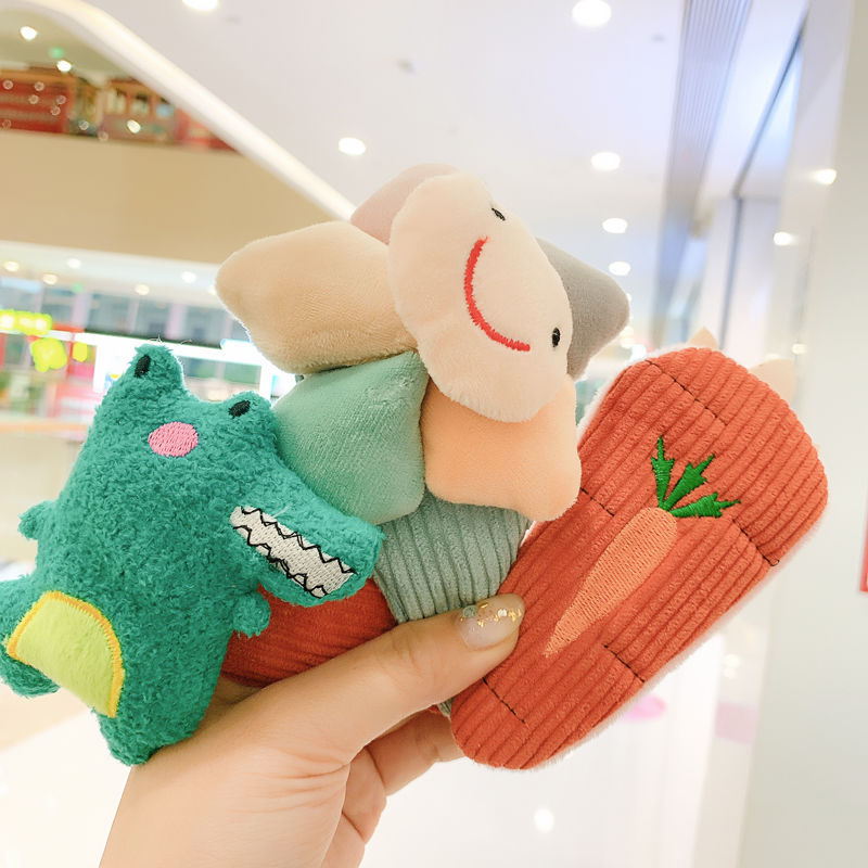 Stall Hot Sale Cute Cartoon Fruit Large Face Washing Barrettes Bangs Gap Former Red Top Clip Headdre