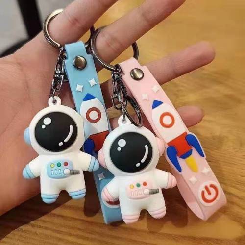 Cartoon Space Couple Keychain Creative Personalized Schoolbag Package Pendant Cartoon Anime Variety Keychain Accessories