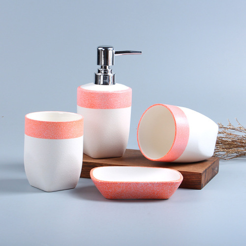 snowfke gze ceramic batoom combination set soap dish gargle cup teeth brushing cup pottery tooth mug batoom washing cup