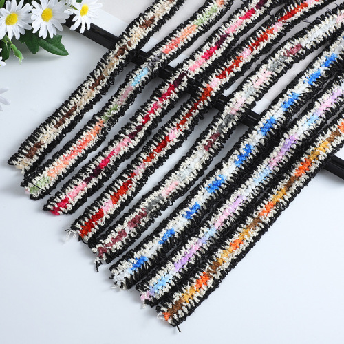 factory direct supply ethnic style ribbon home textile accessories color ribbon tassel fringe lace spot goods