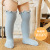 21 Spring and Autumn Loose Mouth Wooden Ear Baby Knee Socks Combed Cotton Boy Girl Infant Stockings Children's Socks