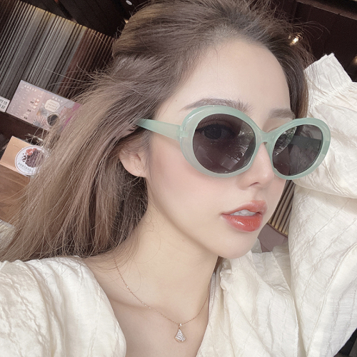 korean style trendy sunglasses men‘s retro round frame sunglasses women‘s cross-border quick-selling glasses 5286
