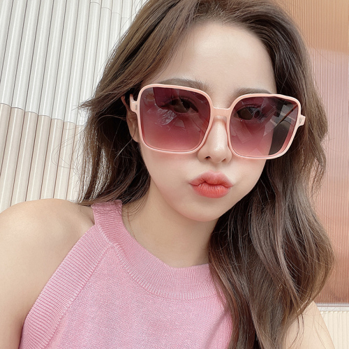 european and american cross-border square large frame sunglasses men‘s online red fashion trend sunglasses women 5289