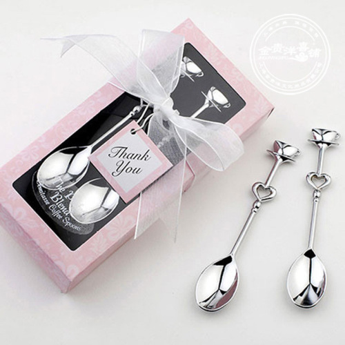 wedding gift wedding return practical small gift love couple coffee spoon stainless steel tableware advertising promotion