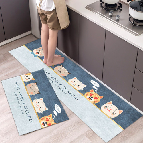xincheng xincheng carpet floor mat kitchen carpet simple bathroom door household long floor mat doormat wholesale