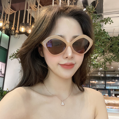 European and American Fashion New Sunglasses Cool Personality Big Frame Sunglasses Hipster Women‘s Same Sunglasses 5291