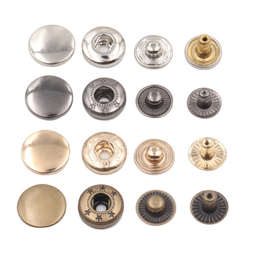 Factory Wholesale 484# Snap Button 15mm Bottom Three Brass Stainless Steel button Clothing Accessories Big White Button