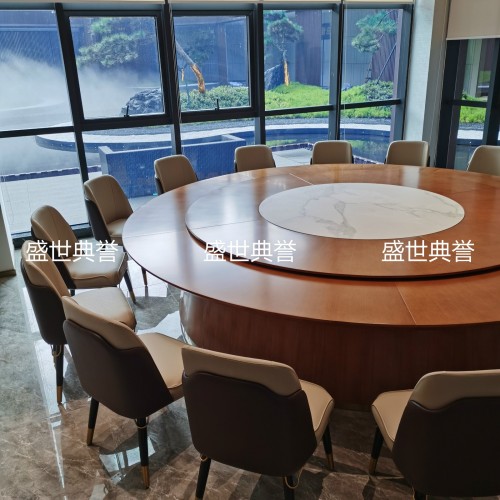 changzhou star hotel box solid wood dining table and chair club light luxury double board dining chair seafood hotel solid wood dining chair