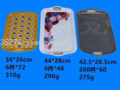 Melamine Tableware Melamine Tray a Large Number of Spot Stock Low Price Processing Whole Cabinet Price Is More Favorable
