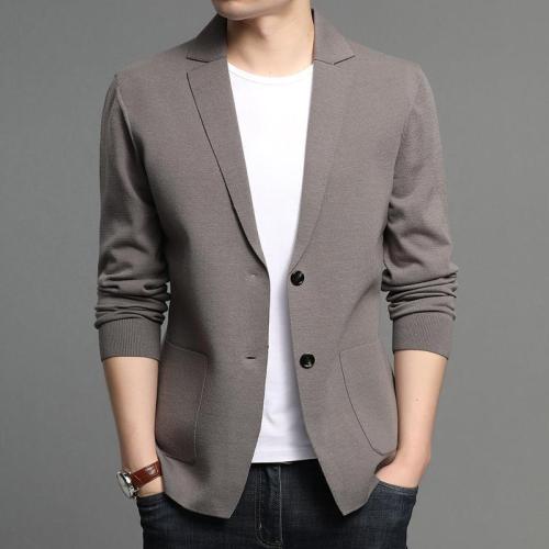 Men‘s New Knitted Cardigan Spring and Autumn Thin Men‘s Coat korean Style Trendy Pure Color Woolen Sweater Outerwear Distribution