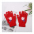 2020 Christmas Men's and Women's New Printing Glue Solid Color Knitted Warm Cycling Gloves Factory Direct Sales