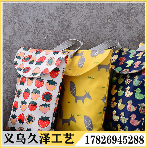 Korean Cartoon Portable Diaper Storage Bag Snack Non-Staple Food Storage Bag Mummy Bag Baby Wrap