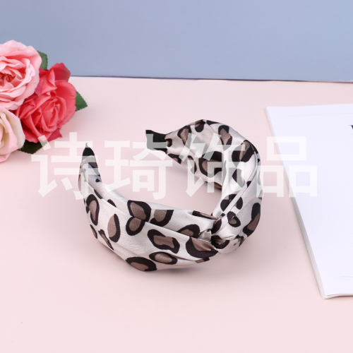 leopard Print Spot Pattern Simple All-Match Face Wash Hairpin Headband Sweet Lady Headwear Various Colors and Styles