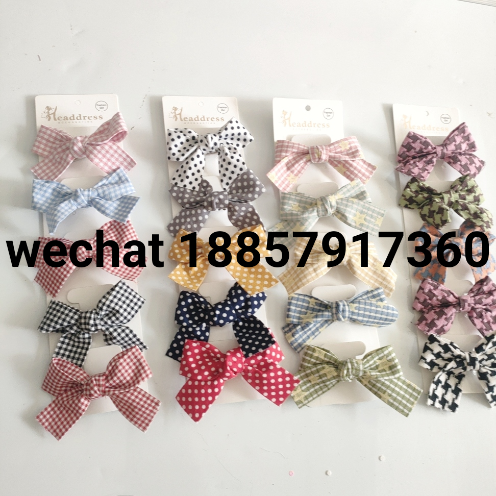 haircilps for girls cloth bow hairpin for children factory