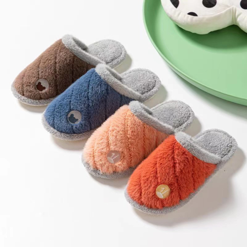 new couple floor plush home cotton slippers women‘s autumn and winter indoor warm comfortable thickness non-slip men‘s slippers