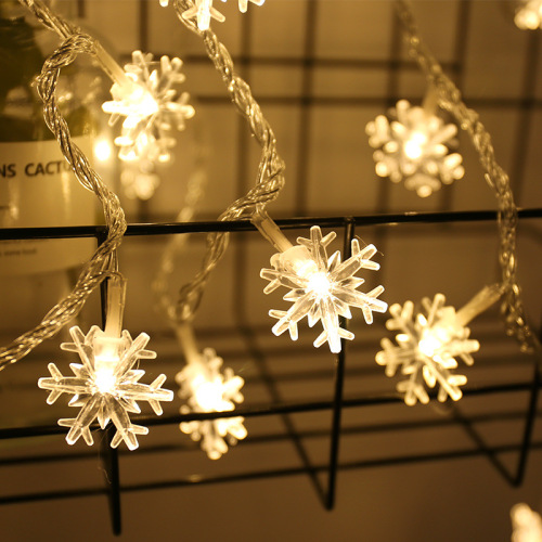 snowflake light string led small colored light star light battery box flashing light string christmas festival ins decorative lights cross-border wholesale