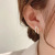 Double-Layer Stud Earrings for Women Summer Simplicity Korean Earrings S925 Auricular Needle High-Grade Earrings Earrings 2021new Fashion