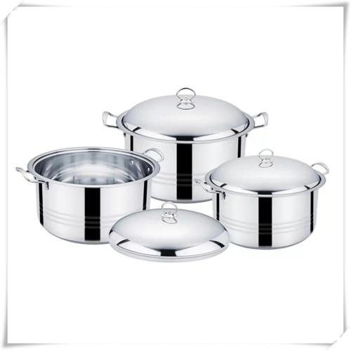 foreign trade hot 6-piece stainless steel soup pot household kitchen soup pot set gas stove induction cooker universal