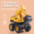 New Children's Inertia Engineering Vehicle Large Drop-Resistant Simulation Rotating Excavator Boy Toy Car Stall Gift