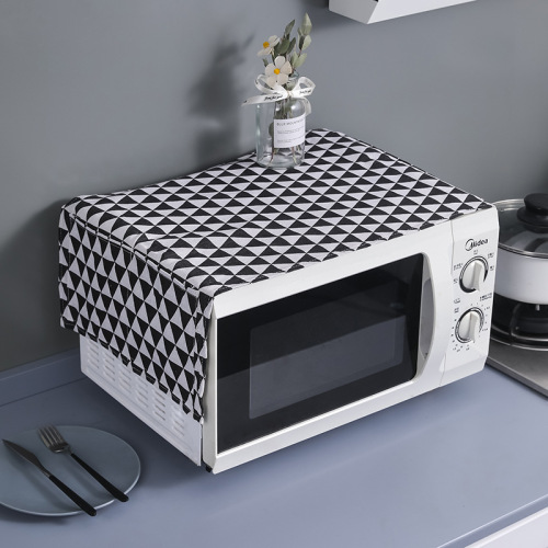 microwave oven cover dust cover heat insulation cover cloth oil-proof cover waterproof household dust-proof cloth dust-proof cover towel
