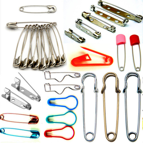 Color safety Pin Metal Simple Pin Safety Flat Brooch Special-Shaped Large Buckle Plastic Gourd Pin