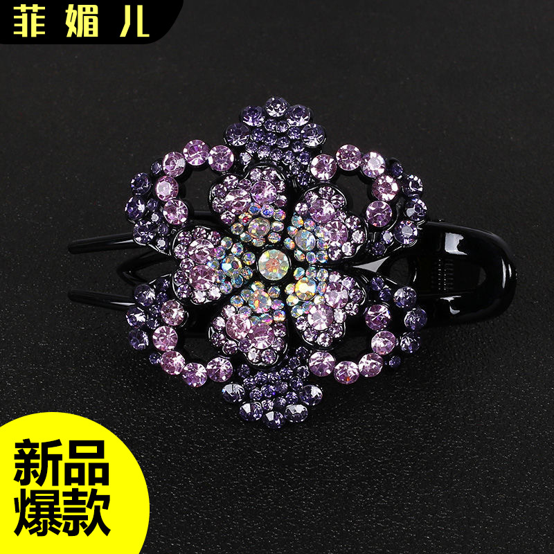 Barrettes Female Korean Duckbill Clip Headdress Tie up the H...