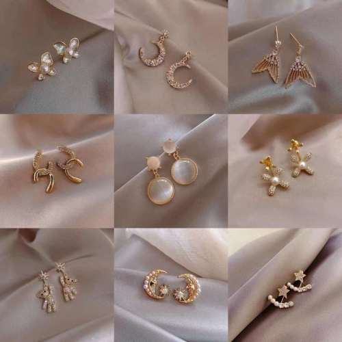 925 silver needle elegant all-match personalized earrings popular online fashion earrings earrings female wholesale