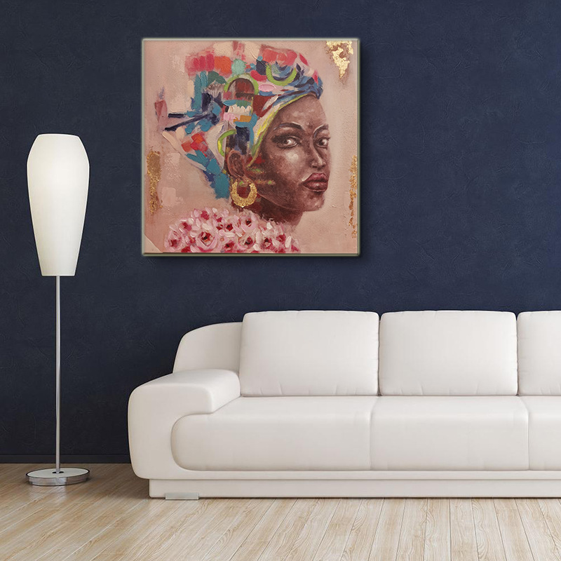 European-Style Real Decorative Painting Nordic-Style Oil Painting Living Room Sofa Background Painti