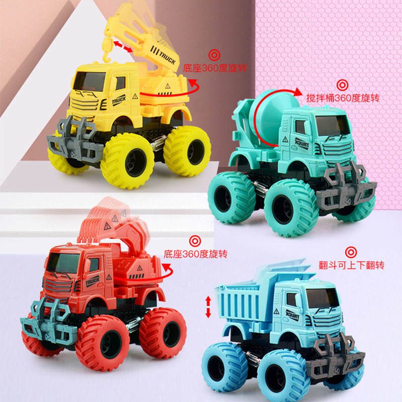 Children's Inertia off-Road Four-Wheel Drive Impact Deformation Lifting Toy Car Boy Model Engin