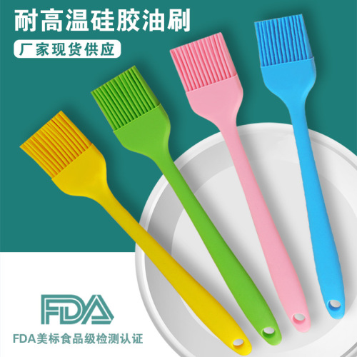 small integrated silicone oil brush high temperature resistant barbecue brush barbecue tool silicone brush baking tool