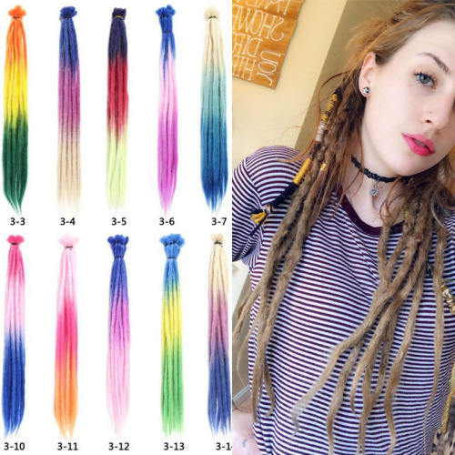 Chemical Fiber Hair Extension Braids Jamaica Reggae Dreadlocks Dreadlocks Factory Direct Supply Stock Delivery Supported