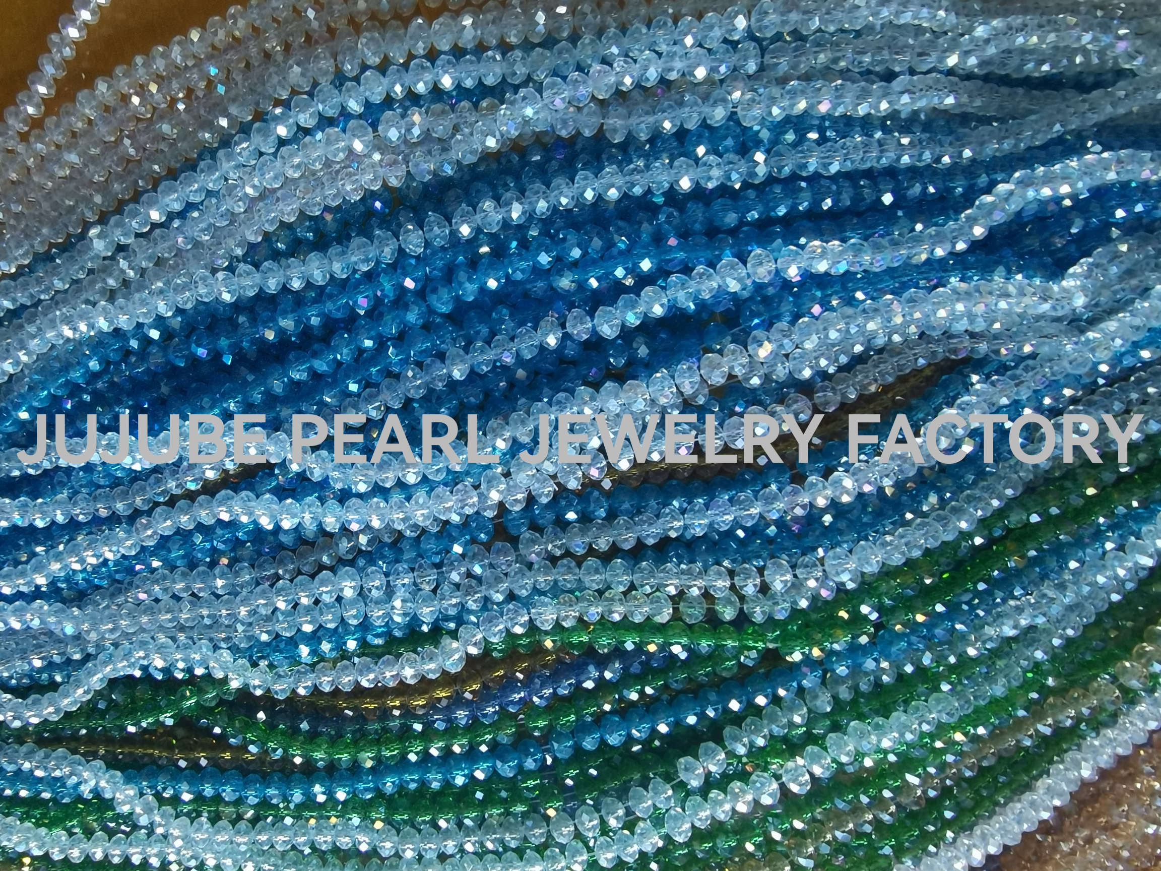 Crystal flat bead  crystal ball  Crystal products handicrafts popular jewelry accessories