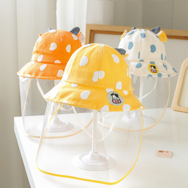 Korean Style Baby Hat Spring and Autumn Sunshade Baby Protection Facial Mask Boys Girls Children Ant