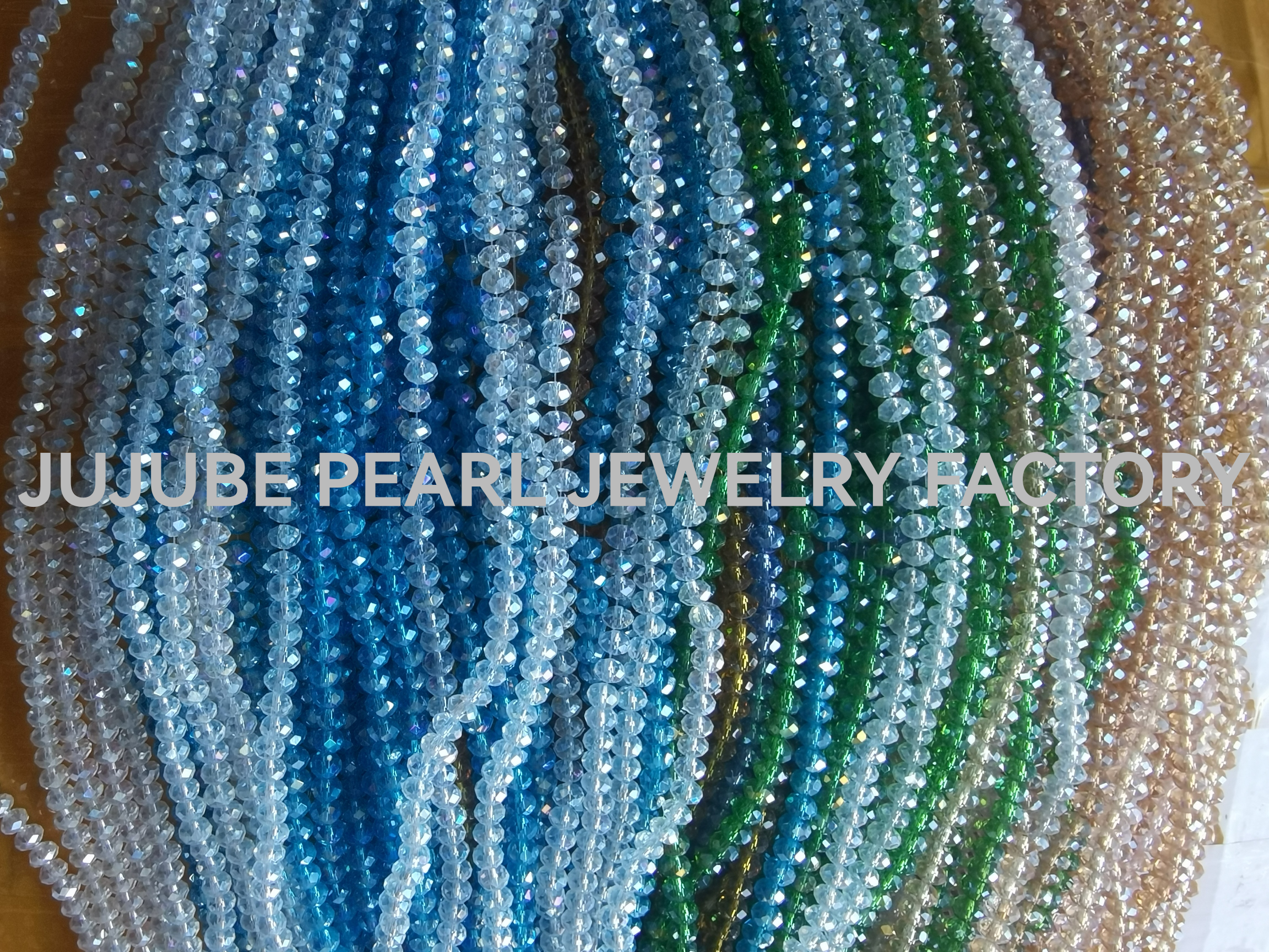 Crystal flat bead  crystal ball  Crystal products handicrafts popular jewelry accessories