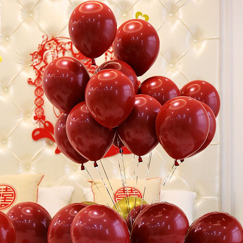 Wedding Room Layout Creative Ruby Agate 2.2G Double Layer Pomegranate Balloon Proposal Declaration W