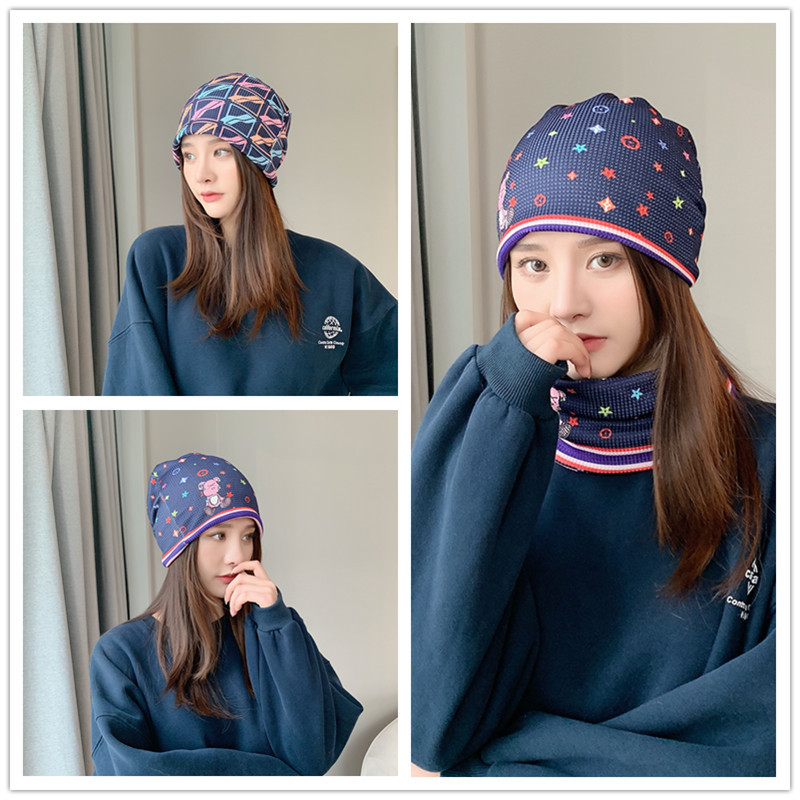 AB Version Changeable Twisted Hat Winter Double-Sided Pile Heap Cap Warmer Neck Hat Headcloth Confin