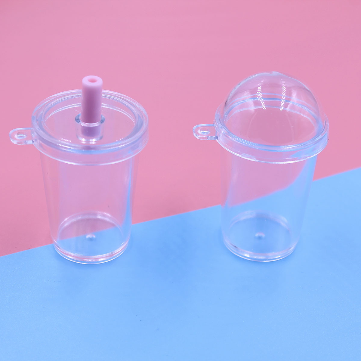 Large Simulation Flat Lid Milky Tea Cup Buckle Cup with Cove...