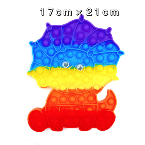 Cross-Border New Dinosaur Cute Rainbow Macaron Desktop Game Decompression Toy Artifact Decompression Mouse Killer Pioneer 