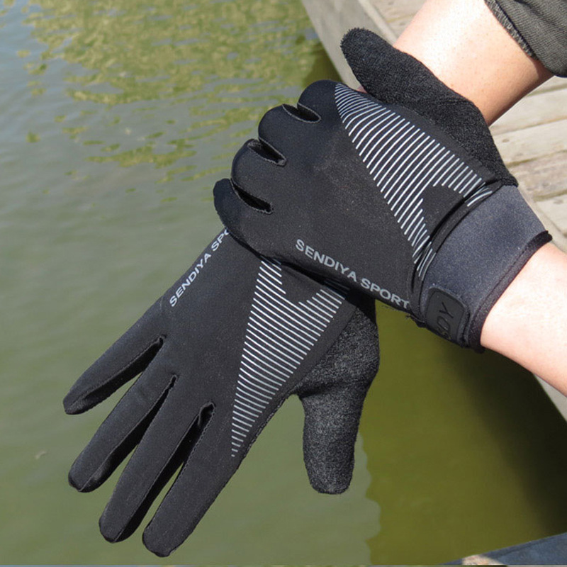 Outdoor Sports Riding Gloves Men's and Women's Cross-Border Thin Ice Silk Breathable Touch