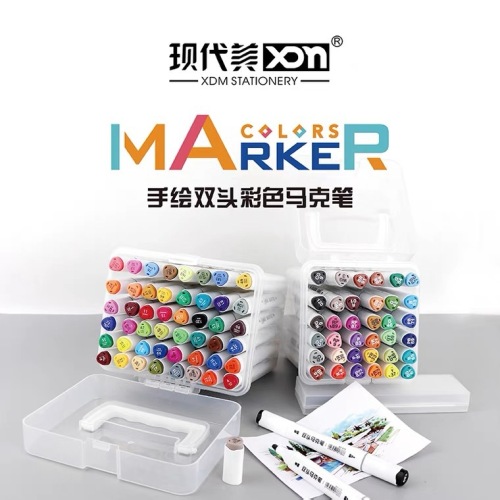 Modern Beauty 573 12-Color Watercolor Painting Brush Double-Headed Oily Marker Student Graffiti Comic Pen Manufacturer direct Supply