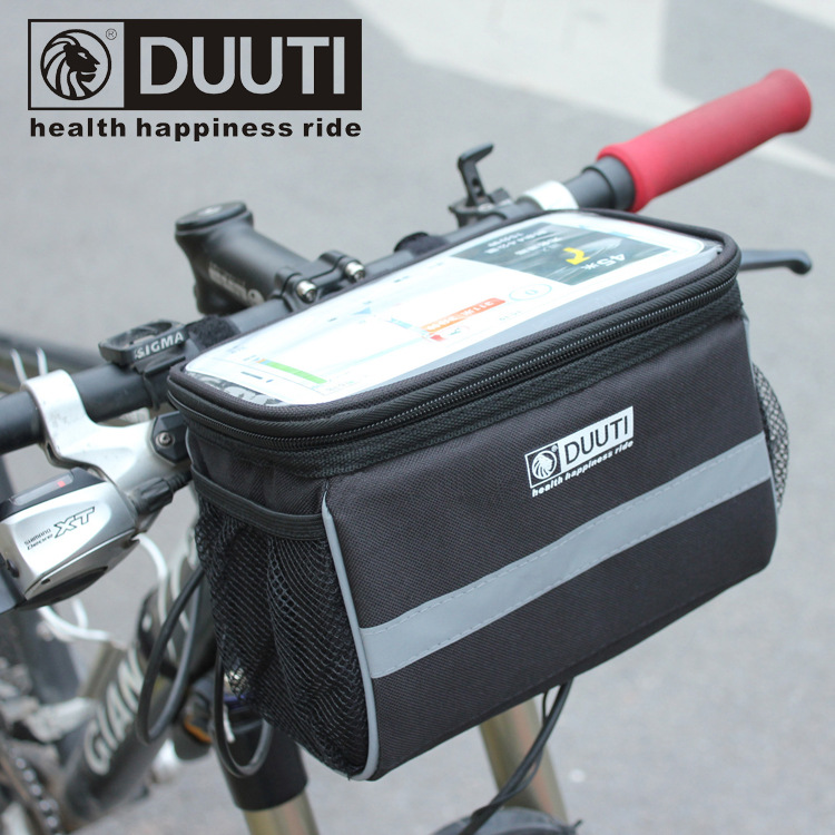 Bicycle Touch Screen Phone Bag Handlebar Bag Bicycle Outdoor Mountain Bike Front Beam Handle Bar Bag
