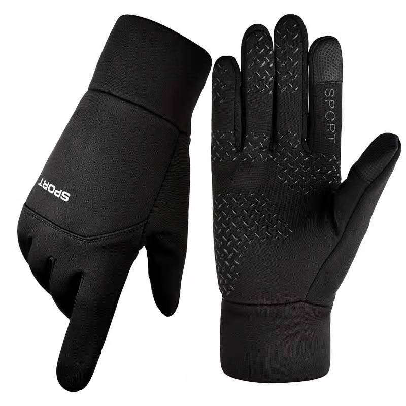 Outdoor Waterproof Touch Screen Velvet Sport Cycling Student Fashion Gloves Outdoor Driving Fishing 