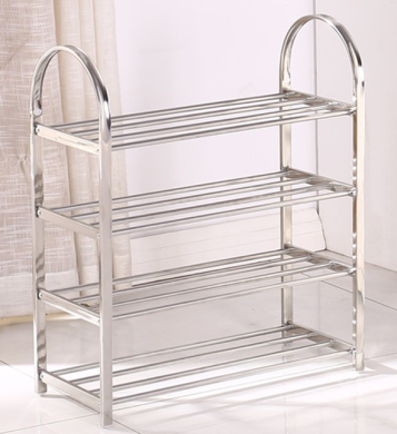 不锈钢鞋架多层简易鞋架子收纳鞋柜子组装宿舍家用好看