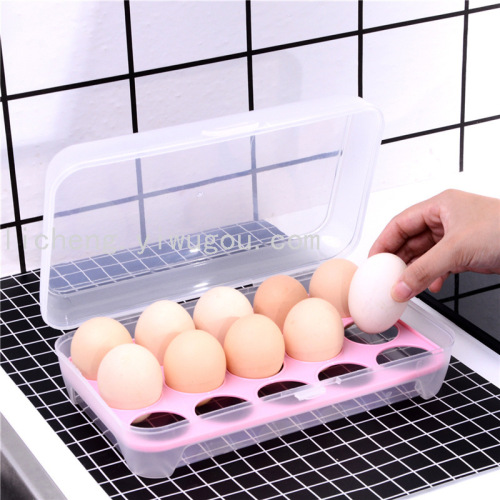 Kitchen Egg Box Refrigerator Crisper Storage Box Plastic Egg Box