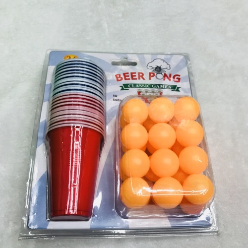 beer pong 24 balls 24 cups table tennis wine glass game bar party family party parent-child entertainment